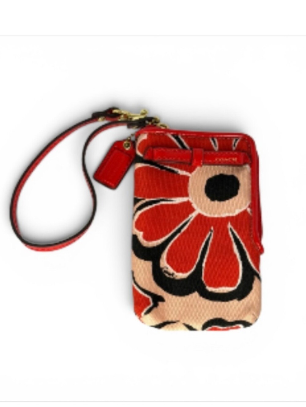 Coach Poppy Floral Wristlet, Card  Holder